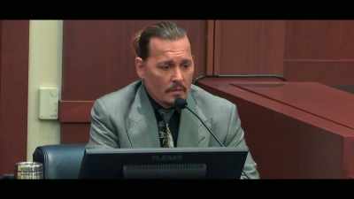 I-- I was sitting on the couch, - Depp V Heard