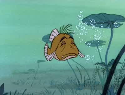 Merlin MerlinI swallowed a bugWhat's wrong with that After all boy you are a fishInstincts you knowBut you said I had no instinctYesI did That's neither here nor there - The Sword in the Stone