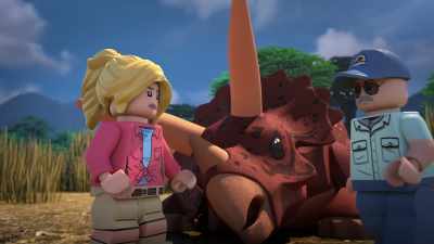 I-I think I can help
this Triceratops, - LEGO Jurassic Park: The Unofficial Retelling