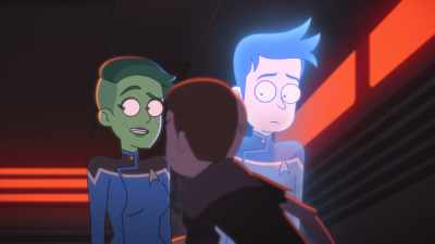 - I-I wasn't s-staring.
- The freak - Star Trek: Lower Decks