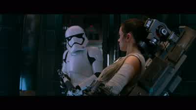 STORMTROOPER: I'll tighten those restraints... scavenger scum. - Star Wars: Episode VII   The Force Awakens