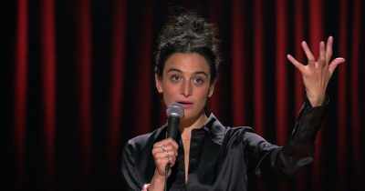 I was in a mall,
and suddenly, a volcano happened. - Jenny Slate: Stage Fright