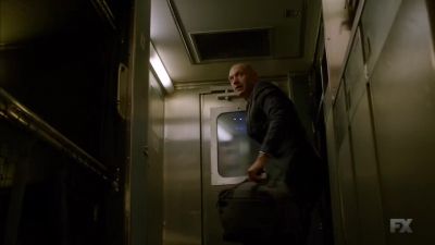 (Intercom): Next stop,
Baltimore Penn Station. - The Strain
