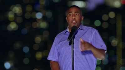 I joined the Navy
'cause my SATs told me, - Colin Quinn & Friends: A Parking Lot Comedy Show