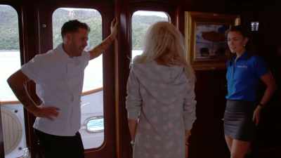 I just couldn'’t be bothered
getting dressed yet. - Below Deck Down Under