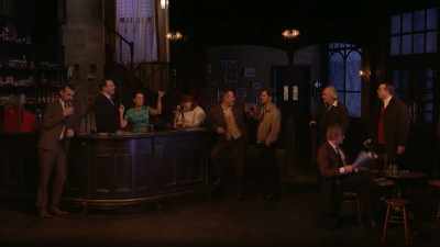 I was just going, Harry
- No, it were mine - National Theatre Live: Hangmen