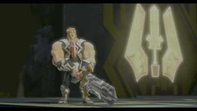 I just hold the sword over the pit, or... - He-Man and the Masters of the Universe