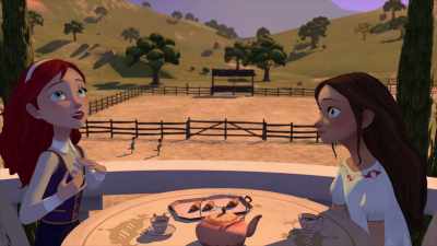 -I just love it there.
-[yelling] - Spirit: Riding Free