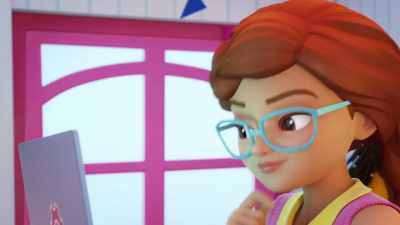 I just need to close access
to Zobo's system, - LEGO Friends: Girls on a Mission