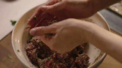 I just pinch out a
bit - a decent bit - - Nigella: At My Table