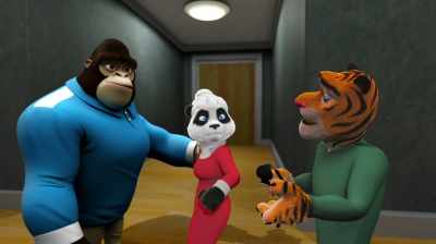 I just realized
how awkward this is - Panda vs. Aliens