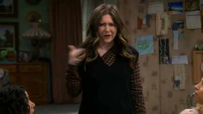 I was just upstairs grabbing
more stuff to take to Aldo's, - The Conners