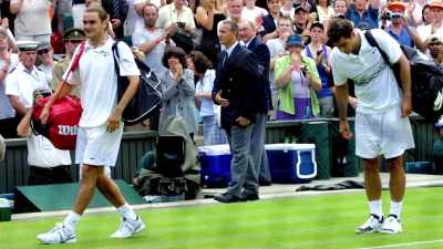 I just won't miss it
next time, it's fine." - Roger Federer: A Champions Journey