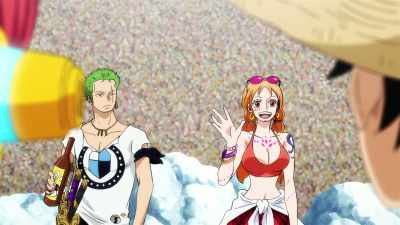 - I keep it for him.
- Hey, where did you guys meet? - One Piece Film Red