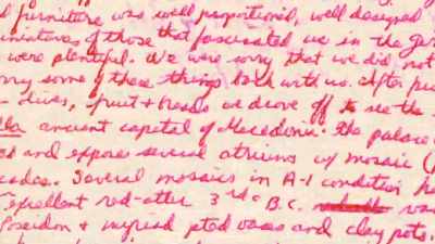 I kept record of every menu,
every single thing we ate. - Martha