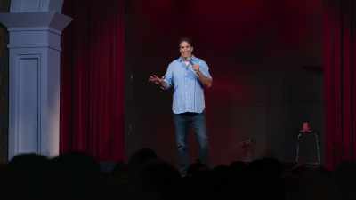 I knew it wasn't
"lean" on our house. - Gary Gulman: Born on 3rd Base