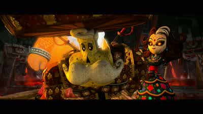 I know about the wagerXibalba cheatedHe did what YeahWith a two headed snakerumblingYou might want to cover your ears right now - The Book of Life