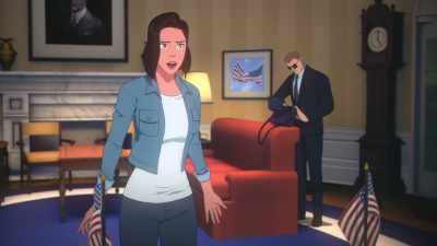 I know that aliens
are taking over the world, - Batman and Superman: Battle of the Super Sons