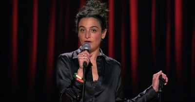 I know that comedy
benefits from hyperbole, - Jenny Slate: Stage Fright