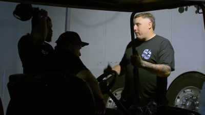 I know you got that [bleep]
shuffle going on right now." - Street Outlaws No Prep Kings Team Attack