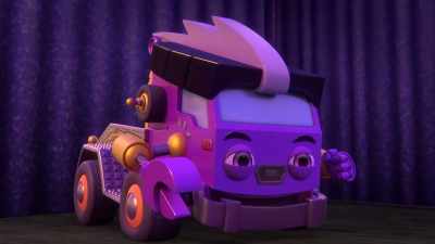 -I know how to fix the Mayor's Honk-Ups.
-[tires screeching] - Mighty Monsterwheelies