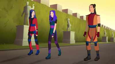 I know. I am doing my best
to keep her on schedule.
Work with me here. - Descendants: The Royal Wedding