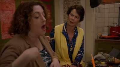 I know. I eat so slowly,
it drives her crazy. - Better Things