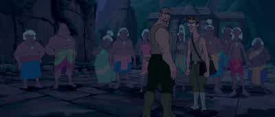 I know I'm forgetting somethingI got the cargo the crystal the crewOh yeahAtlanteans gaspLook at it this way sonYou were the man who discovered Atlantisand now you're part of the exhibit - Atlantis: The Lost Empire