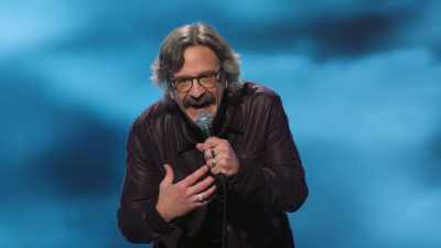 - I know it's hard to handle...
- (AUDIENCE LAUGHING) - Marc Maron: From Bleak to Dark