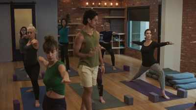 I know, it's supposed to burn. - Psycho Yoga Instructor