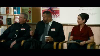 I know it's very temptingYou want to impress your friendsBut this is serious stuff we're dealing with okayThis is firing your weapon in the line of dutyOfficer HoitzOh manCome on Here we goWould you like to shareNo I'd rather notOfficer Hoitz you've been - The Other Guys