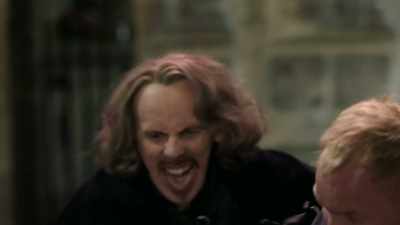 -I know this man!
-Woman: Catholic devil! - Will