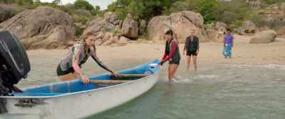 - I know we need to get to
the island, but not like this - The Reef: Stalked