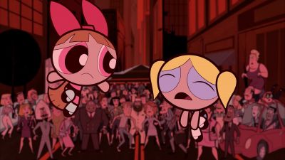 I know There's too many monkeys What can we do - The Powerpuff Girls Movie