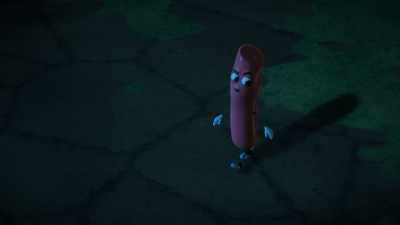 I know you're up to something, Frank.
Where are you hiding? - Sausage Party: Foodtopia