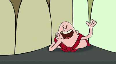 I learned the perfect trick last summer
at Magic Camp - The Epic Tales of Captain Underpants in Space