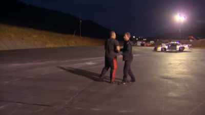 I left off early 'cause, like,
"I don't hear ya coming." - Street Outlaws No Prep Kings Team Attack