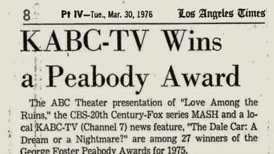 I left television in 1976, - The Lady and the Dale