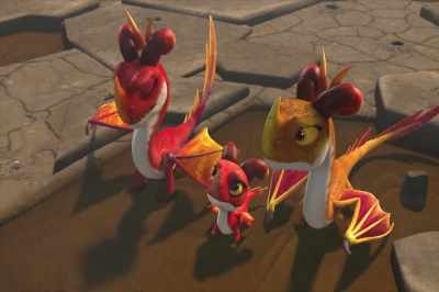 I like a hot bath as much
as the next dragon, but not this hot. - Dragons: Rescue Riders