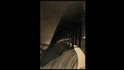 I like to draw here
in the St. Bavo in Haarlem. - M. C. Escher: Journey to Infinity