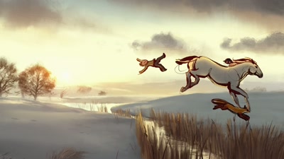 I was like, "He's not showing off",
and she was like, - The Boy, the Mole, the Fox and the Horse