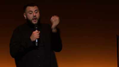 I was like, "I'm sorry.
I didn't think it was offensive - Mo Amer: The Vagabond