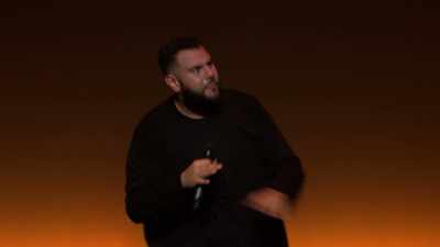 I was like,
"My God, these guys are hilarious!\ - Mo Amer: The Vagabond