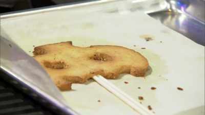  I like the caramelization
 of the sugar, - Halloween Cookie Challenge