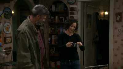 I look like
I'm being attacked by a bear, - The Conners