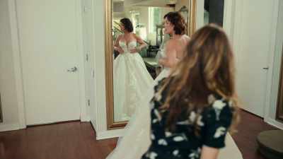 I look like,
like a giant marshmallow cloud. - Daughter of the Bride