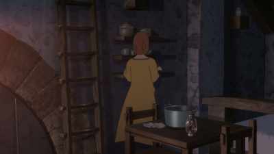 I was looking for work.
Came here to Mezarte. - Maquia: When the Promised Flower Blooms