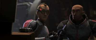 I lost Omega.
Somebody attacked us. - Star Wars: The Bad Batch