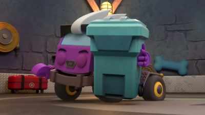 ♪ I love fall cleaning ♪ - Mighty Monsterwheelies