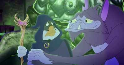 -I love you guys.
-(bones cracking) - Legend of the Three Caballeros
